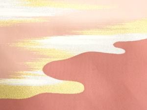 アンティーク　綴れ　霞模様織り出し名古屋帯